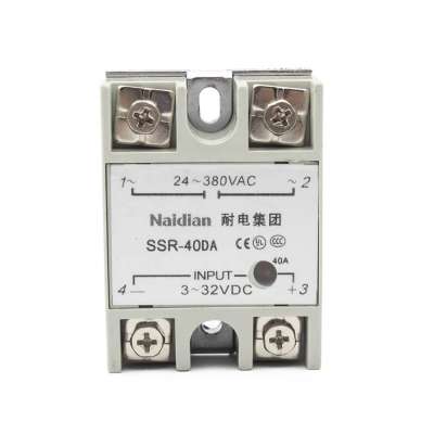 Manufacturers  SSR-40A  40A single phase SSR-DA  solid state relay